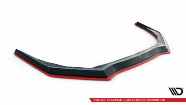 MAXTON DESIGN - Spoiler pod predný nárazník V.2, SUBARU WRX STI MK1 FACELIFT, Čierny lesk + Červená – Obrázok 6