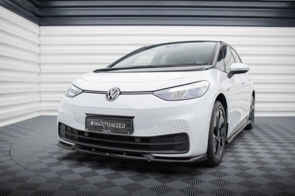 MAXTON DESIGN -Spoiler pod predný nárazník V.2 ,VOLKSWAGEN ID.3 MK1,Čierny lesk – Obrázok 4