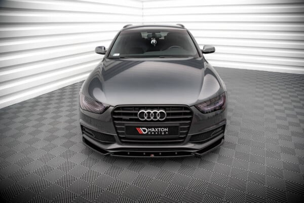 MAXTON DESIGN - Spoiler pod predný nárazník V.3, AUDI A4 S-LINE / S4 B8 FACELIFT, Čierny lesk – Obrázok 2