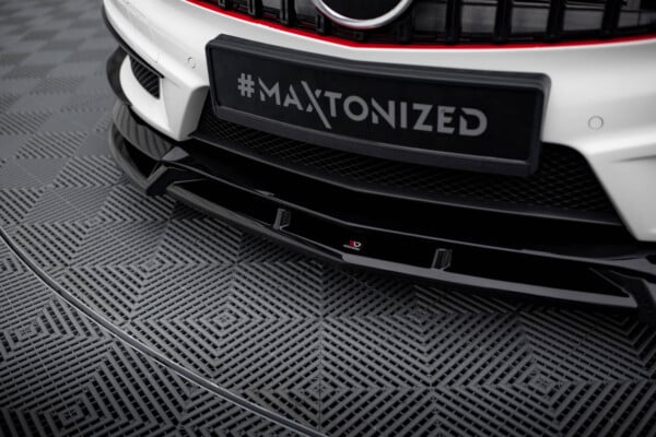 MAXTON DESIGN - Spoiler pod predný nárazník V.3 MERCEDES-BENZ A45 AMG W176,Čierny lesk – Obrázok 4