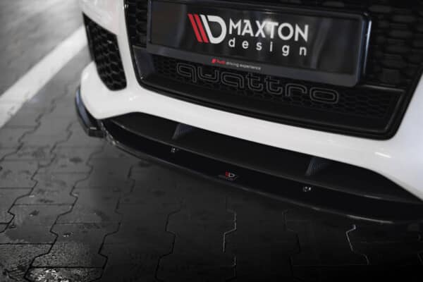 MAXTON DESIGN - Spoiler pod predný nárazník V.4 AUDI RS7 C7 FACELIFT, Čierny lesk – Obrázok 5