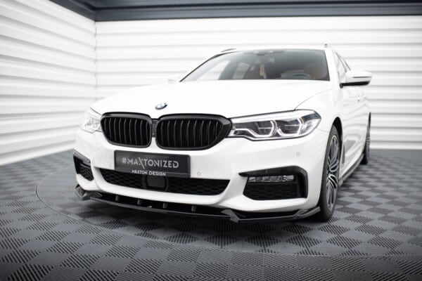 MAXTON DESIGN - Spoiler pod predný nárazník V.4 vhodné pre BMW 5 M-PACK G30 / G31, Čierny lesk – Obrázok 3
