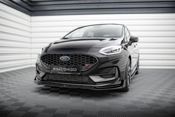 MAXTON DESIGN - Spoiler pod predný nárazník V.4, FORD FIESTA ST MK8 FACELIFT, Čierny lesk – Obrázok 2