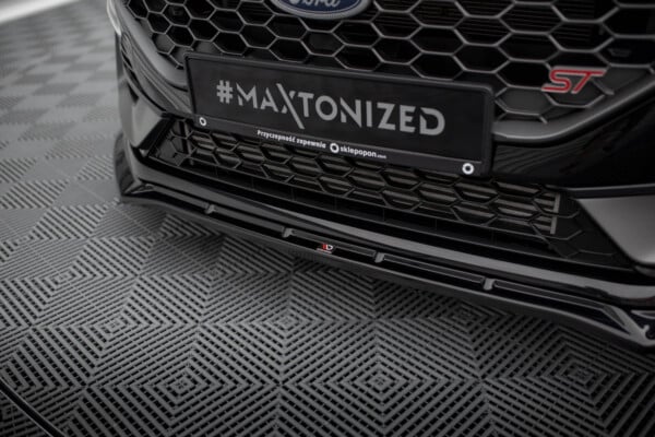 MAXTON DESIGN - Spoiler pod predný nárazník V.4, FORD FIESTA ST MK8 FACELIFT, Čierny lesk – Obrázok 3