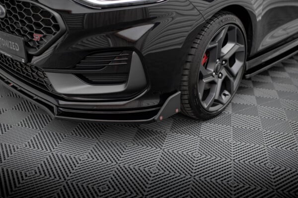 MAXTON DESIGN - Spoiler pod predný nárazník V.4, FORD FIESTA ST MK8 FACELIFT, Čierny lesk – Obrázok 4
