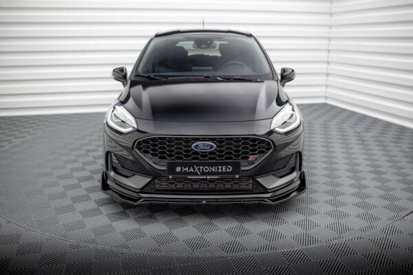 MAXTON DESIGN - Spoiler pod predný nárazník V.4, FORD FIESTA ST MK8 FACELIFT, Čierny lesk – Obrázok 5