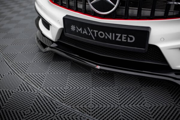 MAXTON DESIGN - Spoiler pod predný nárazník V.4, MERCEDES-BENZ A45 AMG W176,Čierny lesk – Obrázok 5
