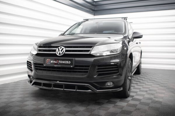 MAXTON DESIGN -Spoiler pod predný nárazník ,VOLKSWAGEN TOUAREG MK2, Čierny lesk – Obrázok 3