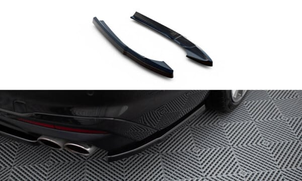 MAXTON DESIGN - Bočné difúzory zadného nárazníka AUDI S4 B9 FACELIFT, Čierny lesk