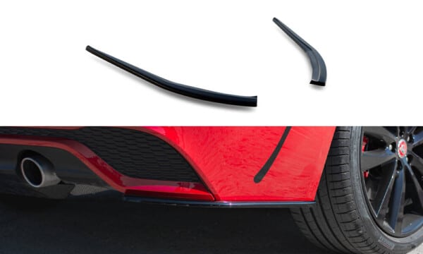 MAXTON DESIGN - Bočné difúzory zadného nárazníka JAGUAR XE R-DYNAMIC X760 FACELIFT, Čierny lesk