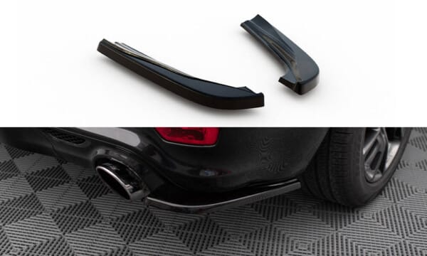 MAXTON DESIGN - Bočné difúzory zadného nárazníka JEEP GRAND CHEROKEE SRT WK2 FACELIFT, Čierny lesk