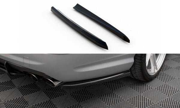 MAXTON DESIGN - Bočné difúzory zadného nárazníka MERCEDES-BENZ E 55 AMG W211 ,Čierny lesk