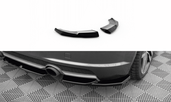 MAXTON DESIGN - Bočné difúzory zadného nárazníka V.1 AUDI TT S-LINE 8S, Čierny lesk