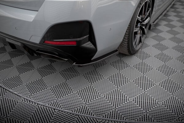 MAXTON DESIGN - Bočné difúzory zadného nárazníka V.1 vhodné pre BMW M440I GRAN COUPE G26, Čierny lesk – Obrázok 3