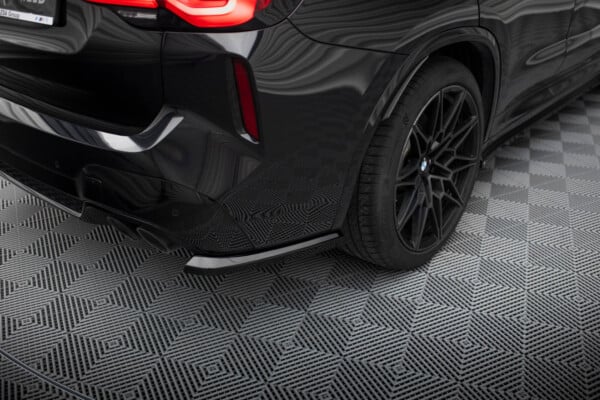 MAXTON DESIGN -Bočné spojlere zadného nárazníka ,vhodné pre BMW X3 M F97 FACELIFT, Čierny lesk – Obrázok 3