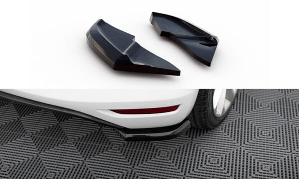 MAXTON DESIGN - Splitre zadného nárazníka, VOLKSWAGEN SCIROCCO MK3 FACELIFT, Čierny lesk