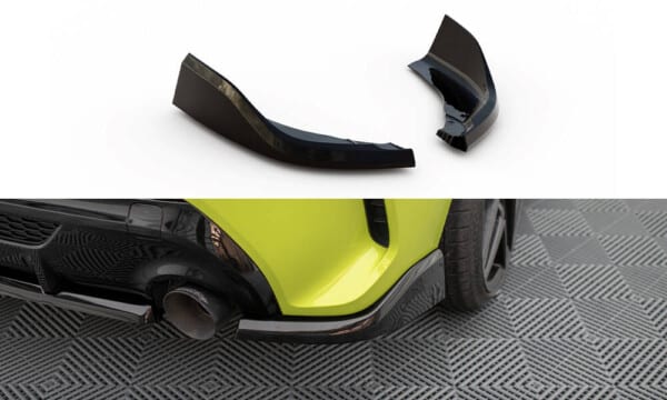 MAXTON DESIGN - Bočné difúzory zadného nárazníka V.12 vhodné pre BMW 1 M-PACK / M135I F40, Čierny lesk