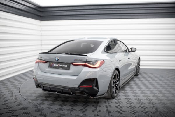MAXTON DESIGN - Bočné difúzory zadného nárazníka V.2 vhodné pre BMW M440I GRAN COUPE G26, Čierny lesk – Obrázok 3