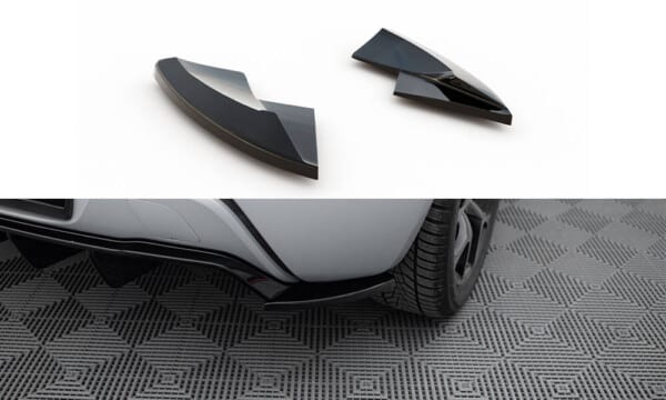 MAXTON DESIGN - Bočné difúzory zadného nárazníka V.2 OPEL ASTRA GTC OPC-LINE J, Čierny lesk