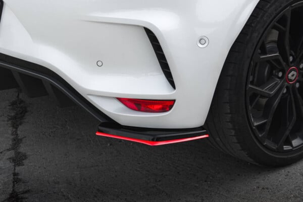 MAXTON DESIGN - Bočné difúzory zadného nárazníka V.2 RENAULT MEGANE RS MK4, Čierny lesk – Obrázok 2
