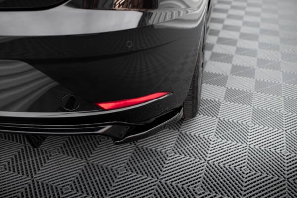 MAXTON DESIGN - Bočné spojlere zadného nárazníka, SEAT LEON MK3 FACELIFT, Čierny lesk – Obrázok 4