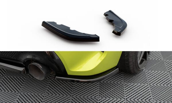 MAXTON DESIGN - Bočné difúzory zadného nárazníka V.7 vhodné pre BMW 1 M-PACK / M135I F40, Čierny lesk
