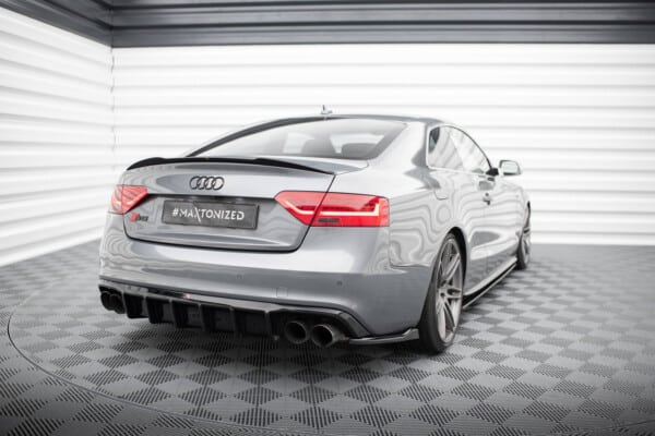 MAXTON DESIGN - Difúzor zadného nárazníka AUDI S5/a5 S-line Coupe/Sportback 8T FACELIFT, Čierny lesk – Obrázok 2