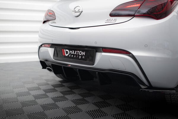 MAXTON DESIGN - Difúzor zadného nárazníka OPEL ASTRA GTC OPC-LINE J, Čierny lesk – Obrázok 2