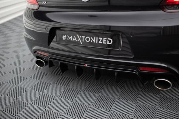 MAXTON DESIGN - Difúzor zadného nárazníka , VOLKSWAGEN SCIROCCO R MK3, Čierny lesk – Obrázok 3