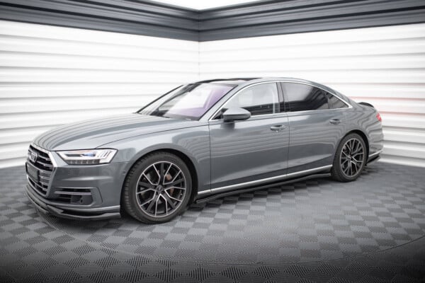 MAXTON DESIGN - Lišty pod bočné prahy AUDI A8 D5,Čierny lesk – Obrázok 4