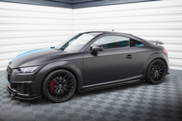 MAXTON DESIGN - Lišty pod bočné prahy , AUDI TT S 8S FACELIFT, Čierny lesk – Obrázok 2