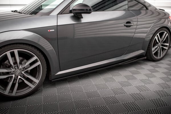 MAXTON DESIGN - Lišty pod bočné prahy AUDI TT S-LINE 8S, Čierny lesk – Obrázok 2