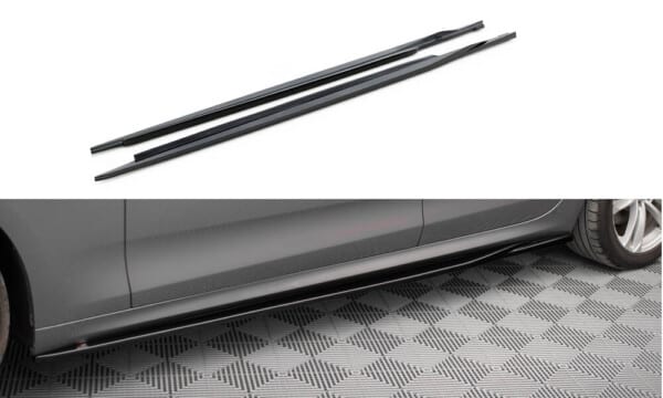 MAXTON DESIGN - Lišty pod bočné prahy vhodné pre BMW 5 GT M-PACK F07, Čierny lesk