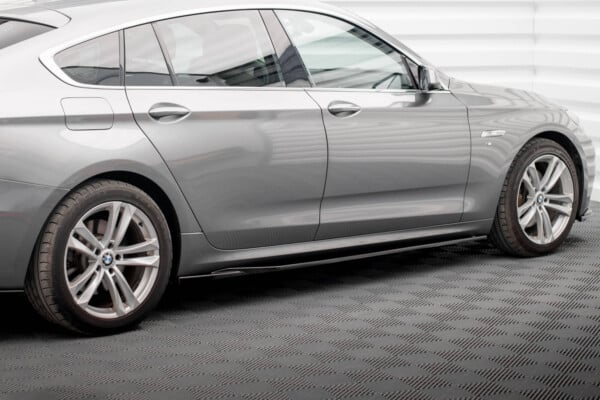 MAXTON DESIGN - Lišty pod bočné prahy vhodné pre BMW 5 GT M-PACK F07, Čierny lesk – Obrázok 2