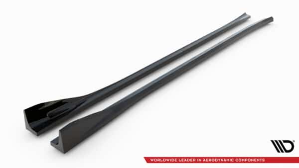 MAXTON DESIGN - Lišty pod bočné prahy  ,vhodné pre BMW X3 M F97 FACELIFT, Čierny lesk – Obrázok 5