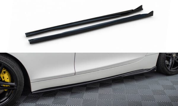 MAXTON DESIGN - Lišty pod bočné prahy vhodné pre BMW Z4 E89 ,Čierny lesk