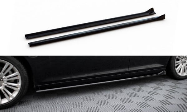 MAXTON DESIGN - Lišty pod bočné prahy ,CHRYSLER 300 MK2, Čierny lesk