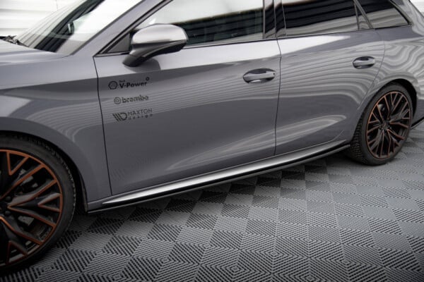 MAXTON DESIGN - Lišty pod bočné prahy, CUPRA LEON AERO MK1, Čierny lesk – Obrázok 2