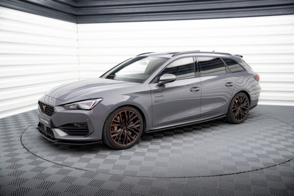 MAXTON DESIGN - Lišty pod bočné prahy, CUPRA LEON AERO MK1, Čierny lesk – Obrázok 3