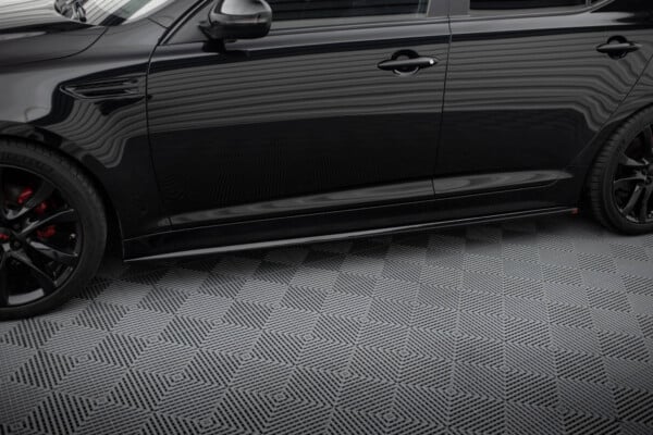 MAXTON DESIGN - Lišty pod bočné prahy, KIA OPTIMA MK3, Čierny lesk – Obrázok 3