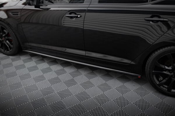 MAXTON DESIGN - Lišty pod bočné prahy, KIA OPTIMA MK3, Čierny lesk – Obrázok 4
