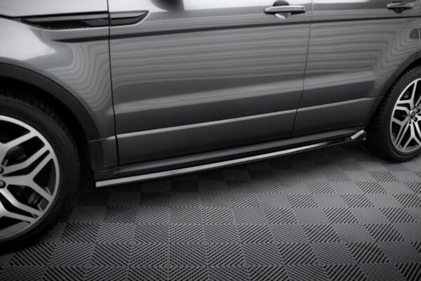 MAXTON DESIGN - Lišty pod bočné prahy, LAND ROVER RANGE ROVER EVOQUE HSE DYNAMIC MK1 FACELIFT, Čierny lesk – Obrázok 2