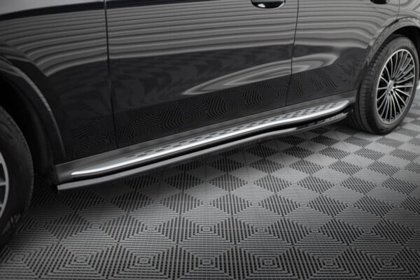 MAXTON DESIGN - Lišty pod bočné prahy MERCEDES-BENZ GLC AMG-LINE X254, Čierny lesk – Obrázok 3