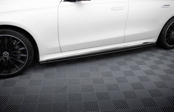 MAXTON DESIGN - Lišty pod bočné prahy,  MERCEDES-BENZ S AMG-LINE W223, Čierny lesk – Obrázok 2