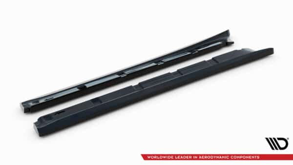MAXTON DESIGN - Lišty pod bočné prahy,  PORSCHE BOXSTER 987, Čierny lesk – Obrázok 5