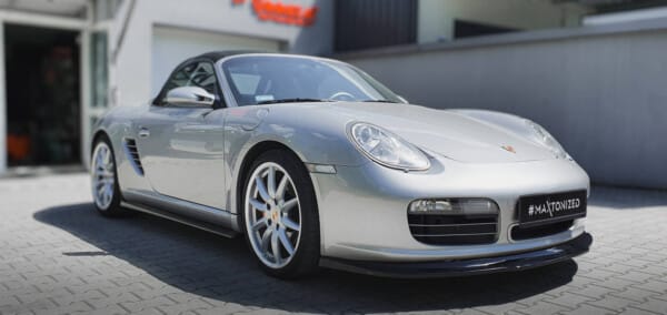 MAXTON DESIGN - Lišty pod bočné prahy,  PORSCHE BOXSTER 987, Čierny lesk – Obrázok 4