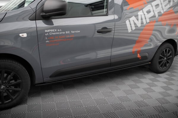 MAXTON DESIGN - Lišty pod bočné prahy RENAULT EXPRESS MK2,Čierny lesk – Obrázok 3
