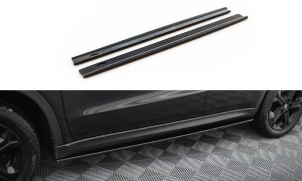MAXTON DESIGN - Lišty pod bočné prahy , SUZUKI VITARA S MK2, Čierny lesk