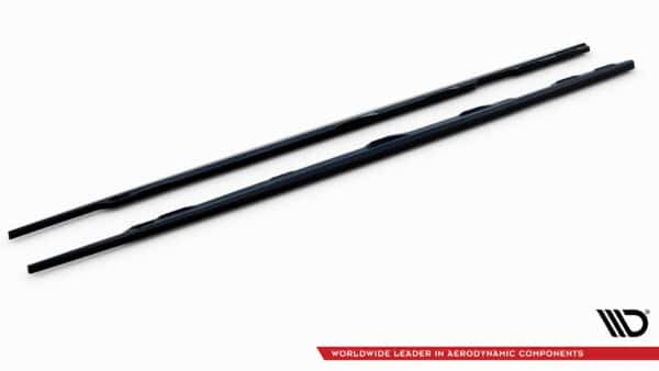 MAXTON DESIGN - Lišty pod bočné prahyV.2, AUDI A6 C7, Čierny lesk – Obrázok 5