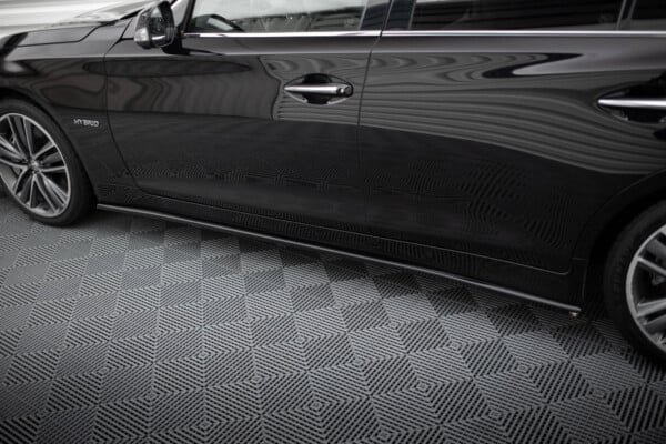 MAXTON DESIGN - Lišty pod bočné prahy V.2 INFINITI Q50 S MK1, Čierny lesk – Obrázok 4